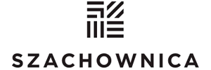 Obraz przedstawia logotyp firmy Szachownica