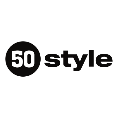 czarne logo marki 50 style